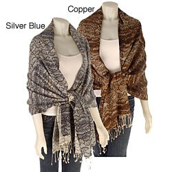 Himalaya Trading Company Snake Print Pashmina Shawl