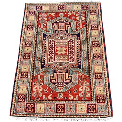 Indo Kazak Red/ Gold Rug (3 x 5)