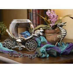 Victorian Brass 'Enchanted Evening' Fishbowl Stand