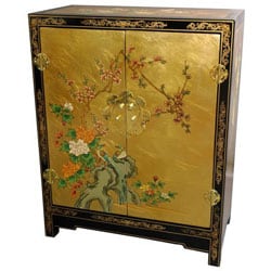 Gold Leaf Lacquer Cabinet (China)