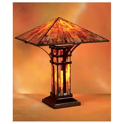 Tiffany-style Soft Glow Mission Table Lamp