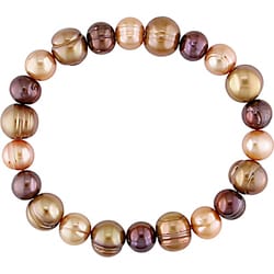 Freshwater Multi-brown Pearl Elastic Bracelet (8.5-9 mm)
