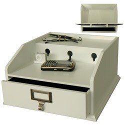 Eifle Single-drawer White MP3 Charging Station