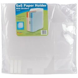 Cropper Hopper Vertical Paper Holder with Dividers fits 6 x 6 inch Paper
