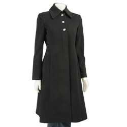 Marvin Richards Women's 3-button Wool Coat 