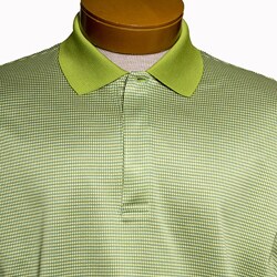 In Fiamme Men's Mini Check Jacquard Golf Polo Shirt