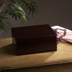 Walnut Jewelry Box with Removable Tray