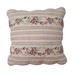 Floral Path Quilted Throw Pillows (Set of 2)