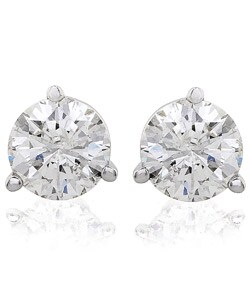 14k Gold 2ct TDW Round Diamond Stud Earrings (G-H, SI3)