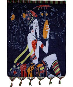 Chinese Handmade Show Girl Tapestry (China)