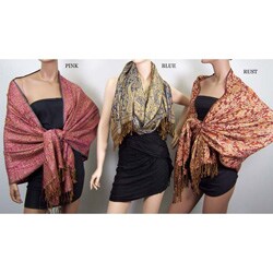 Symphony Designs Woven Faux Pashmina Wrap (Pack of 3)