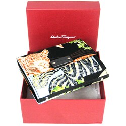 Ferragamo Jungle Print French Purse