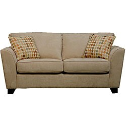 Gaff Khaki Microfiber Modern Sofa