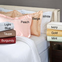 Egyptian Cotton 300 Thread Count Solid Duvet Set
