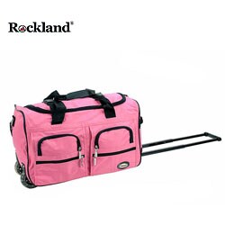 Rockland Pink 22-inch Rolling Duffel Bag