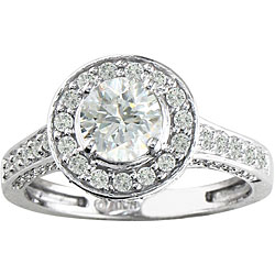 14k White Gold 1ct TDW Diamond Engagement Ring (H/I, I1)