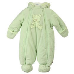 Absorba Infant Boy's Poplin Bear Snowsuit