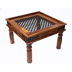 Rustic Rosewood End Table (India)