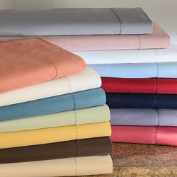 Hemstitch 400 Thread Count Sateen Cotton Sheet Set