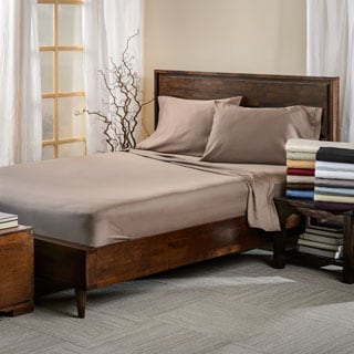 Luxor Treasures Egyptian Cotton 650 Thread Count Deep Pocket Solid Sheet Set