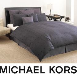 Nicole Miller Sutton Place Charcoal Duvet Cover  (King)