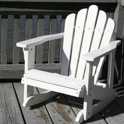 Kid's 5-slat Cedar Adirondack Rocking Chair
