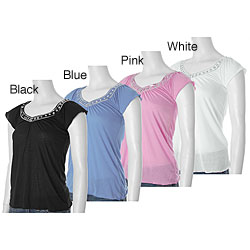 Energie Junior's Sequin Trim Short-sleeve Top