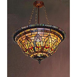 Tiffany-style Stained Glass Victorian Chandelier