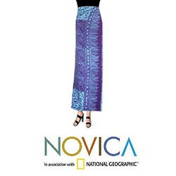 Batik 'Ocean Currents' Sarong (Indonesia)