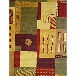 Contempo Wool with Faux Silk Highlights Rug (8' x 10')
