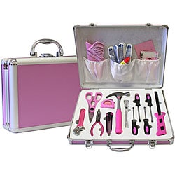 Women's Pink 18-piece Tool Set
