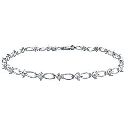 10k White Gold 1/4ct TDW Diamond Bracelet (J-K, I2-I3)