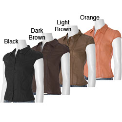 Faith Love Passion Junior's Gauzy Cap Sleeve Shirt