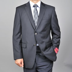 Mantoni Men's 2-button Black Wool Blazer