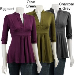 Pathway Women's Banded-sleeve Empire Waist Tunic
