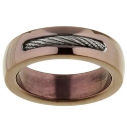 Chocolate Stainless Steel Braided Cable Band