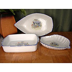 Appolia Sea Market 3-piece Ceramic Bakeware Set