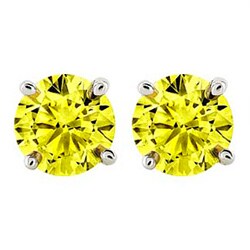 Canary+diamond+earrings