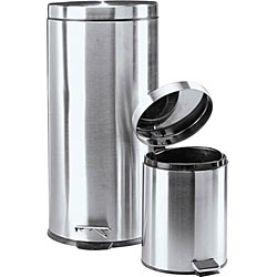 Stainless Trash Cans (Pack of 2)