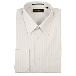 Joseph Abboud Men's Grey Tonal Stripe Dress Shirt