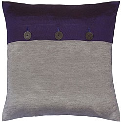 Silver and Cobalt Blue Thai Silk Cushion Cover