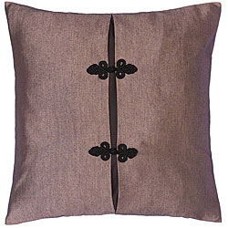 Silver/ Grey/ Black Thai Silk Cushion Cover
