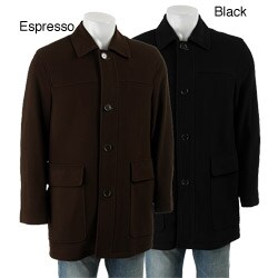 Cole Haan Men's Wool/ Cashmere Blend 4-button Coat