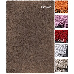 Handmade Contemporary Vio Shag Rug (7'9 x 10'6)