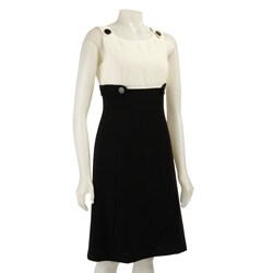 Tahari ASL Women's Sleeveless Colorblock Sheath Dress