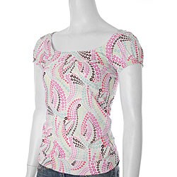 Energie Junior Scoop Neck Cap Sleeve Top