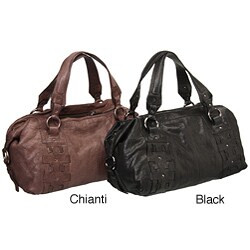 Andrew Marc Rebecca Lambskin Leather Satchel