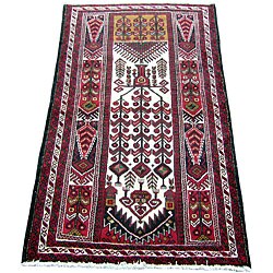 Persian Balouch Hand-knotted Rug (3'3 x 6')