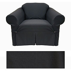 Solid Black Chair Slipcover