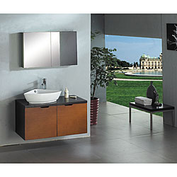 Ariel Minerva Bathroom Vanity Set with Vessel Sink